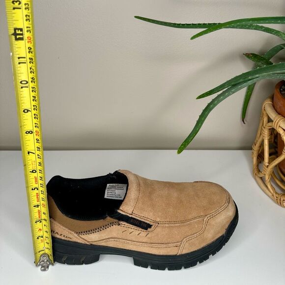 Brazos Steel Toe Slip-On Work Shoes Men 7.5 Suede Leather ASTM Certified - Picture 7 of 9